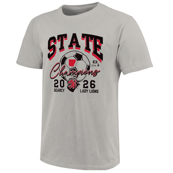 Searcy Lions 2026 Girls Soccer State Champions Short Sleeve T-Shirt