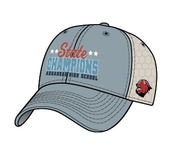 Searcy Lions 2026 Girls Soccer State Champs Hat