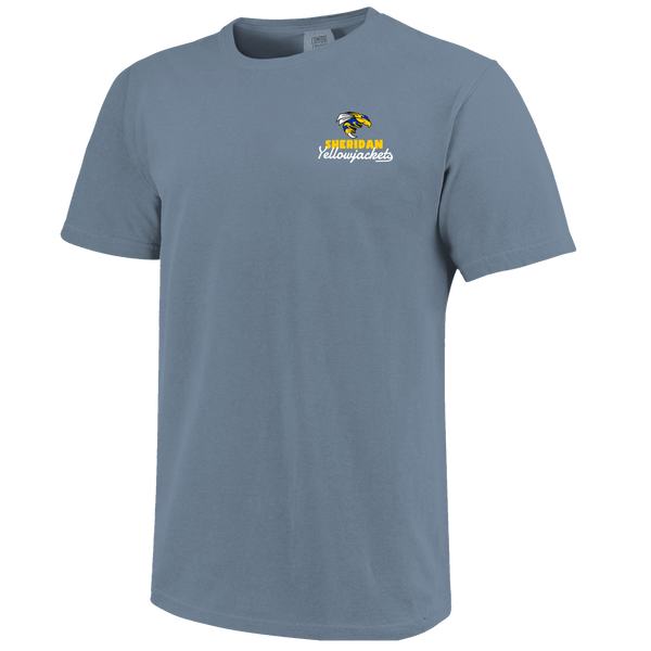 Sheridan Yellowjackets Retro Animated Football Comfort Color T-Shirt