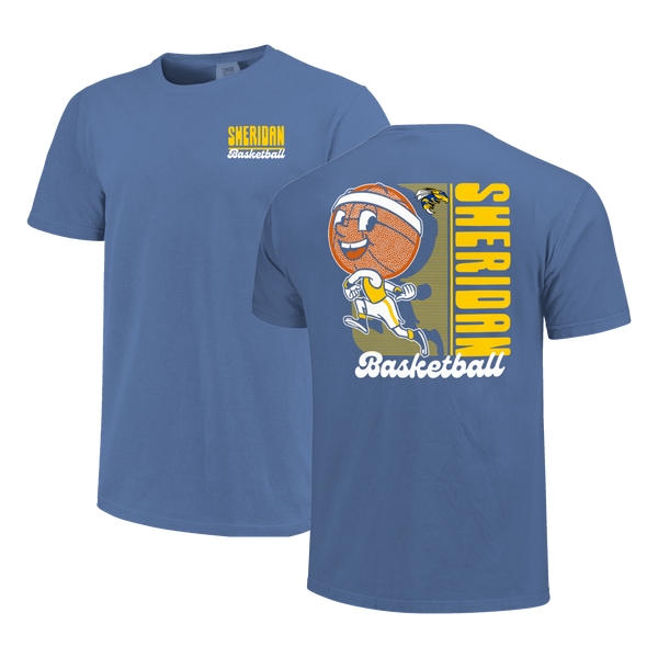 Sheridan Yellowjackets Retro Shadow Box Comfort Color T-Shirt