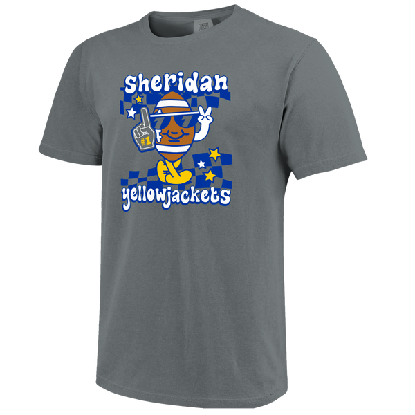 Sheridan Yellowjackets Football Vibes Comfort Color T-Shirt