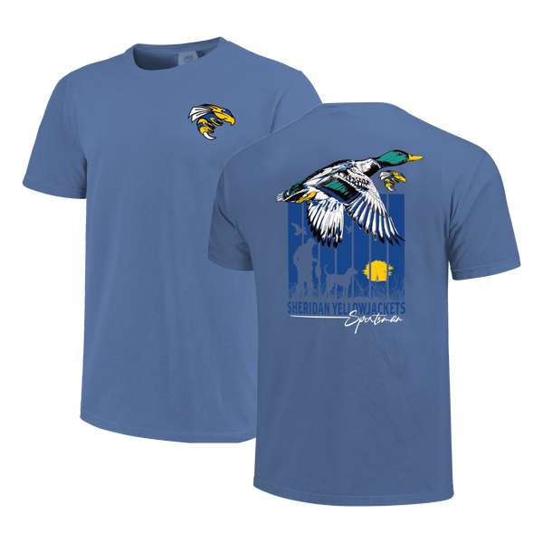 Sheridan Yellowjackets Duck Poster Gradient Comfort Color T-Shirt