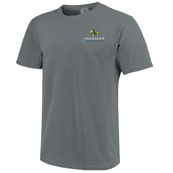 Sheridan Yellowjackets School Dog and State Flag Comfort Color T-Shirt