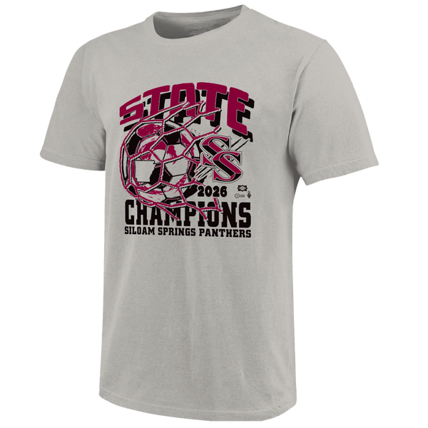 Siloam Springs Panthers 2026 Boys Soccer State Champions Short Sleeve T-Shirt