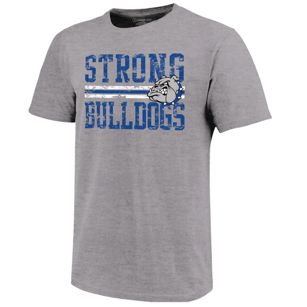 Strong Bulldogs Distress Overlay Unisex Cotton T-Shirt