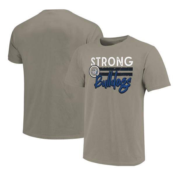 Strong Bulldogs Distressed Lines Unisex Cotton T-Shirt