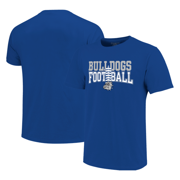 Strong Bulldogs Football Laces Unisex Cotton T-Shirt