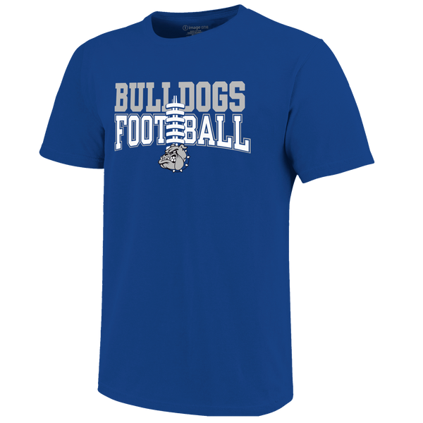 Strong Bulldogs Football Laces Unisex Cotton T-Shirt