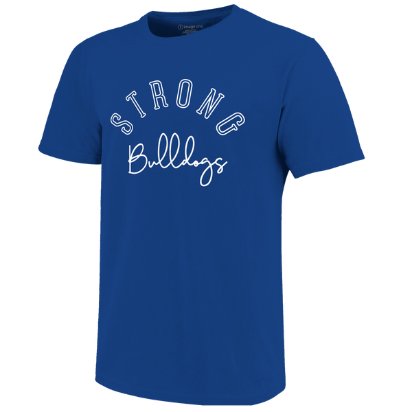 Strong Bulldogs Arch & Type Unisex Cotton T-Shirt