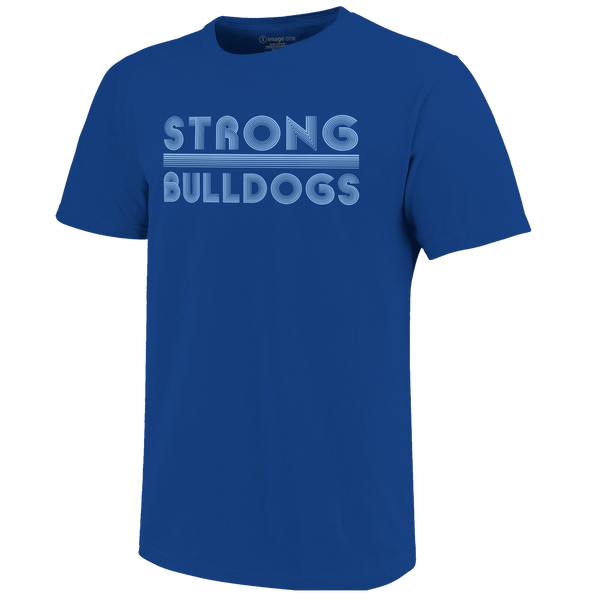 Strong Bulldogs Vintage Lines Unisex Cotton T-Shirt