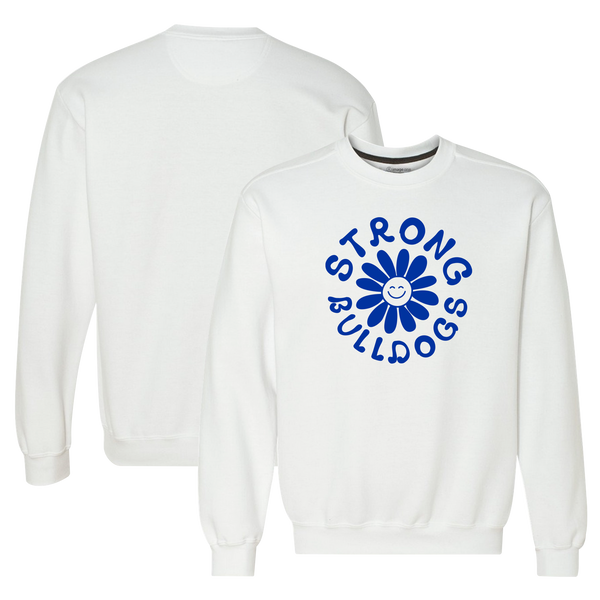 Strong Bulldogs All Smiles Fleece Crewneck