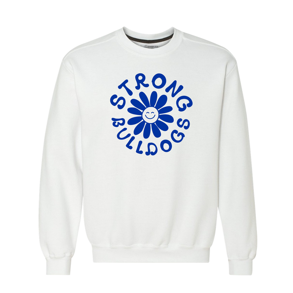 Strong Bulldogs All Smiles Fleece Crewneck