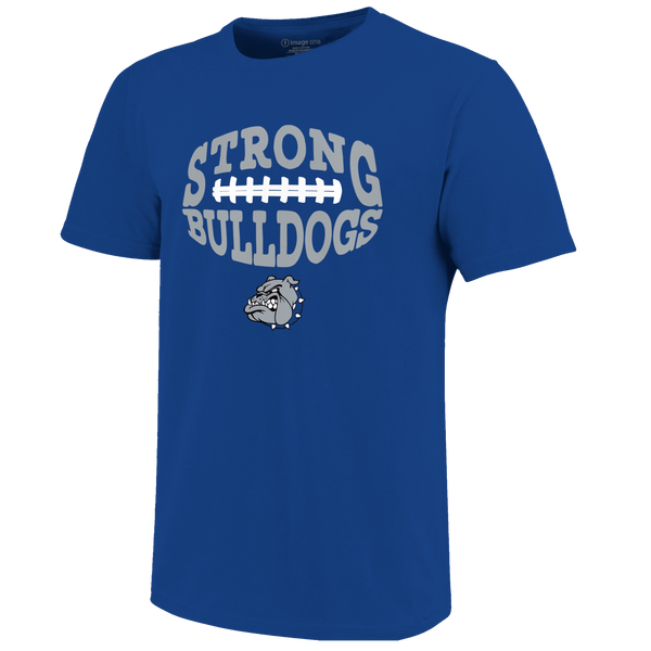 Strong Bulldogs Football Type Unisex Cotton T-Shirt