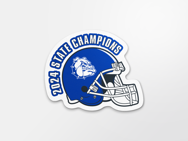 Strong Bulldogs 2024 Helmet Champion Sticker