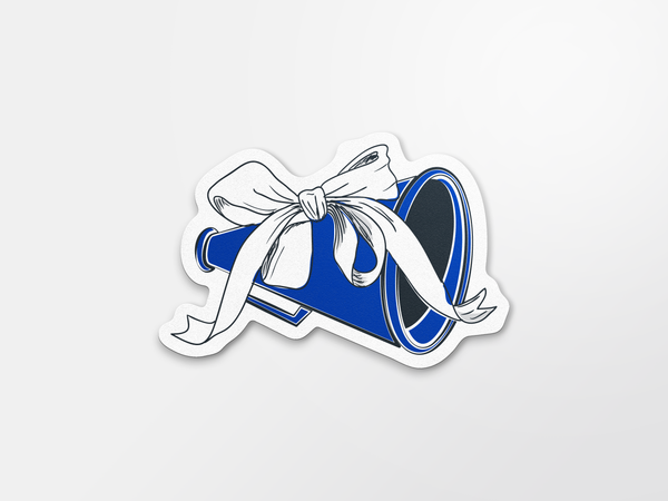 Strong Bulldogs Bow Megaphone Sticker