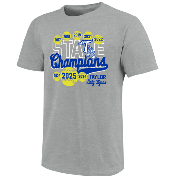 Taylor Tigers 2025 Softball Champs Stars Youth T-Shirt