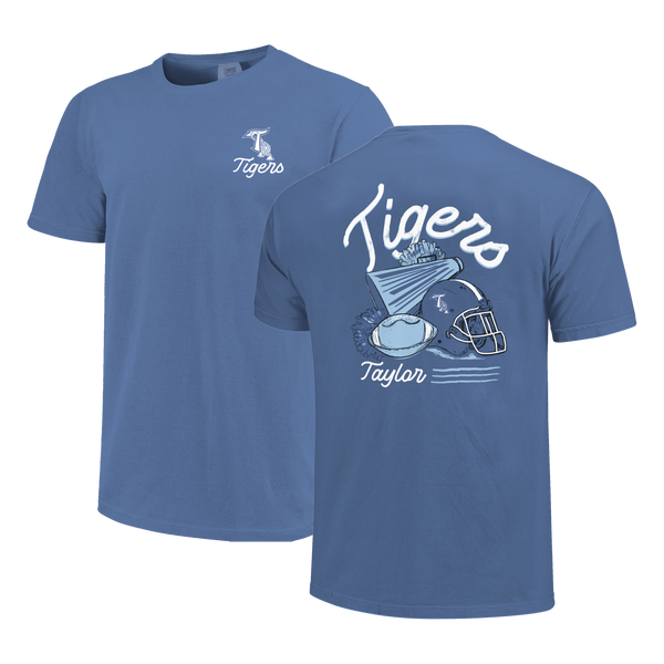 Taylor Tigers Football Cheer Comfort Color T-Shirt