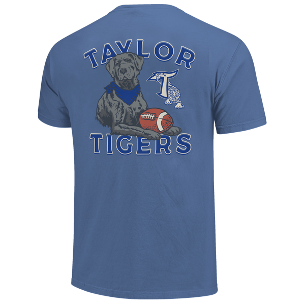 Taylor Tigers Labrador Football Comfort Color T-Shirt