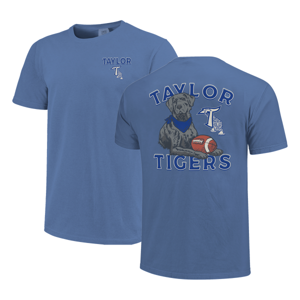 Taylor Tigers Labrador Football Comfort Color T-Shirt