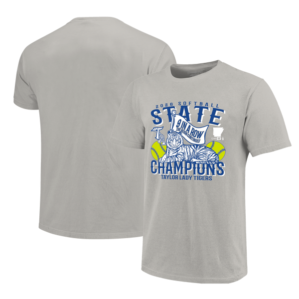 Taylor Tigers 2026 State Champs Softball Short Sleeve T-Shirt
