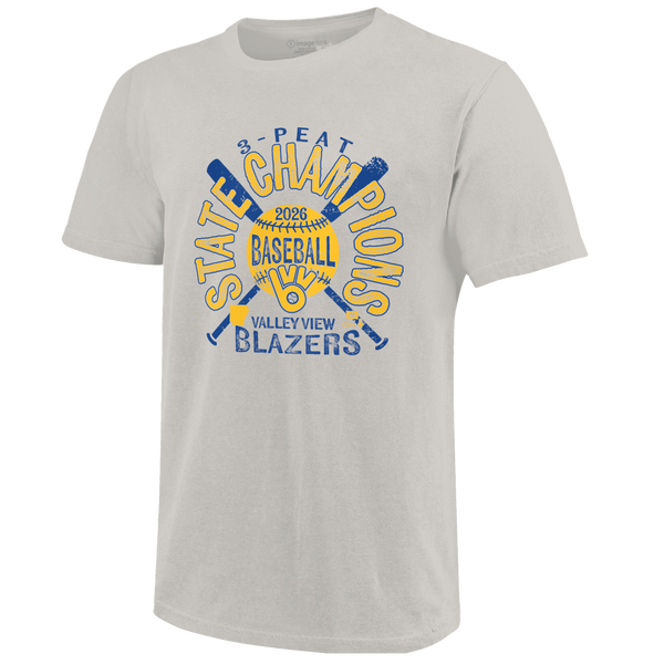 Valley View Blazers 2026 State Champs Baseball Short Sleeve T-Shirt
