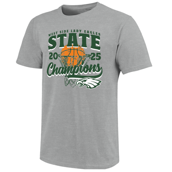 West Side Eagles 2025 Girls Basketball Champions Youth T-Shirt